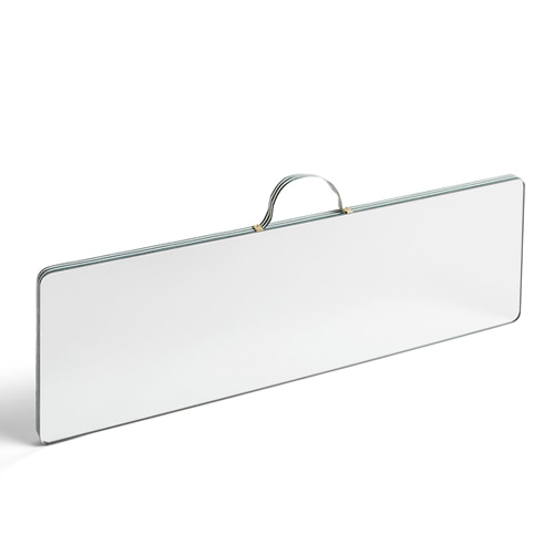 Ruban mirror rectangular L Green Stripe